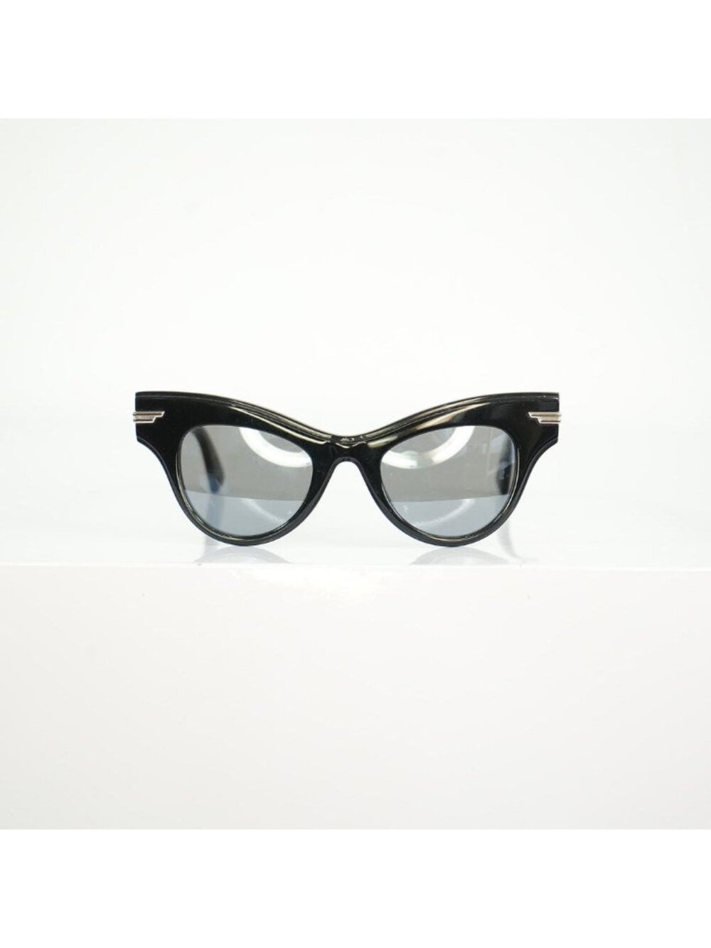 Bottega Veneta Cat Eye Sunglasses With Silver Details